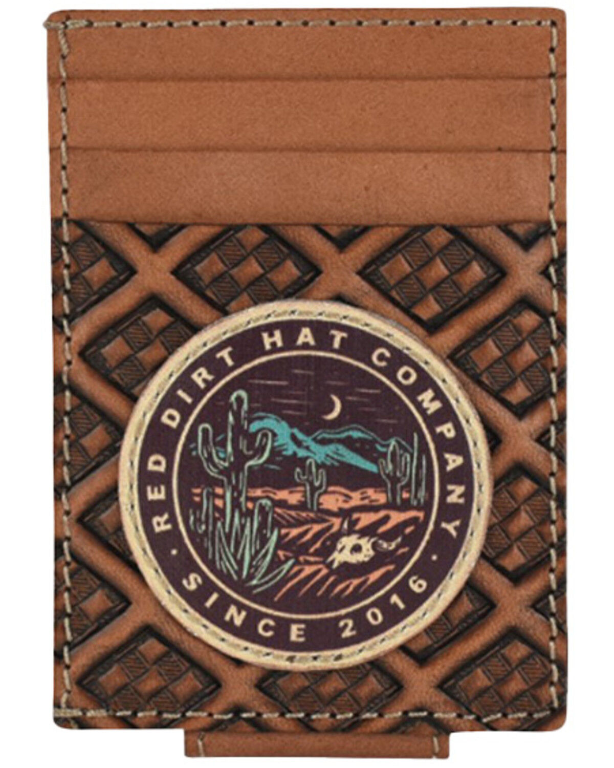 Image #1 - Red Dirt Hat Men's Card Case with Magnetic Clip, Brown, hi-res