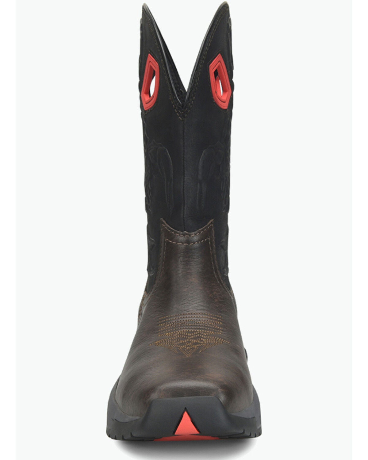 Image #3 - Double H Men's 11" Death Stalker Pull-On Work Boots - Composite Toe, Dark Brown, hi-res