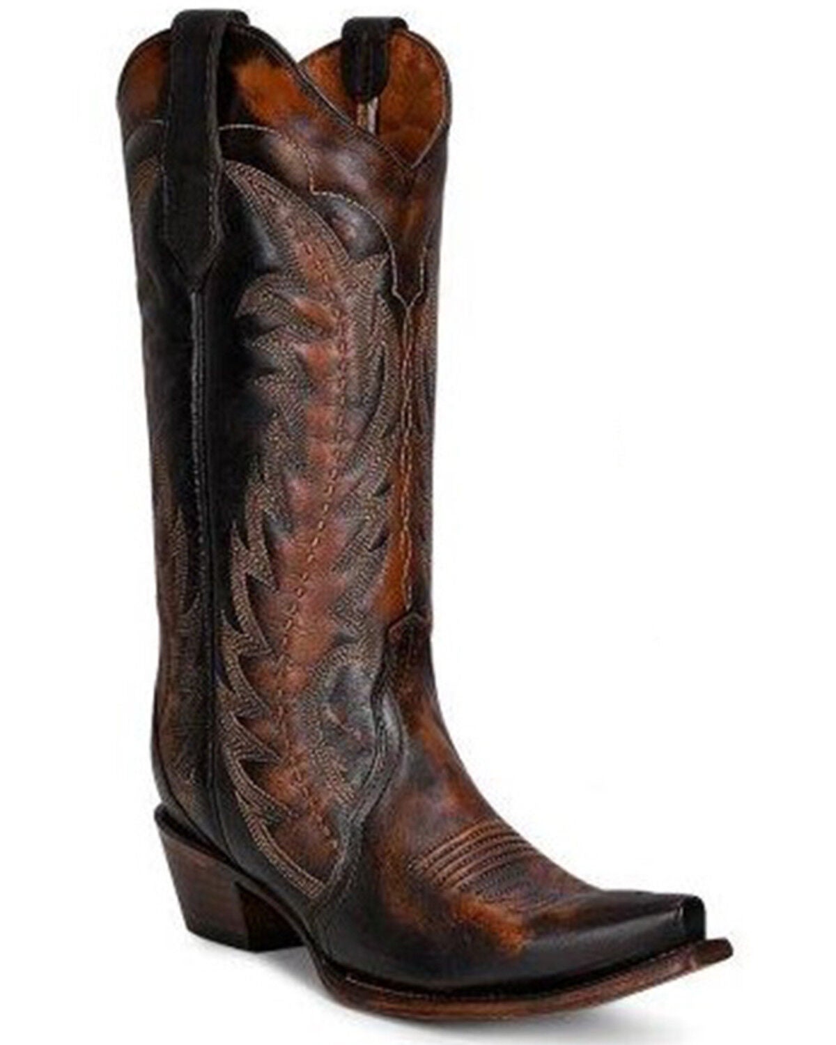 Circle G Women's Triad Western Boots - Snip Toe, Brown, hi-res