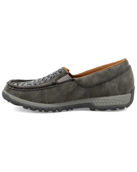 Image #3 - Twisted X Women's Slip-On Driving Mocs, Grey, hi-res