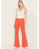 Rolla's Women's East Coast Corduroy Stretch Flare Jeans , Red, hi-res