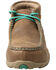 Twisted X Women's Chukka Driving Shoes - Alloy Toe, Brown, hi-res