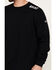 Image #3 - Ariat Men's FR Work Hard Live Free Long Sleeve T-Shirt, Black, hi-res