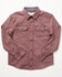 Image #1 - Cody James Toddler Boys' Everest Peak Striped Print Long Sleeve Snap Western Shirt, Burgundy, hi-res