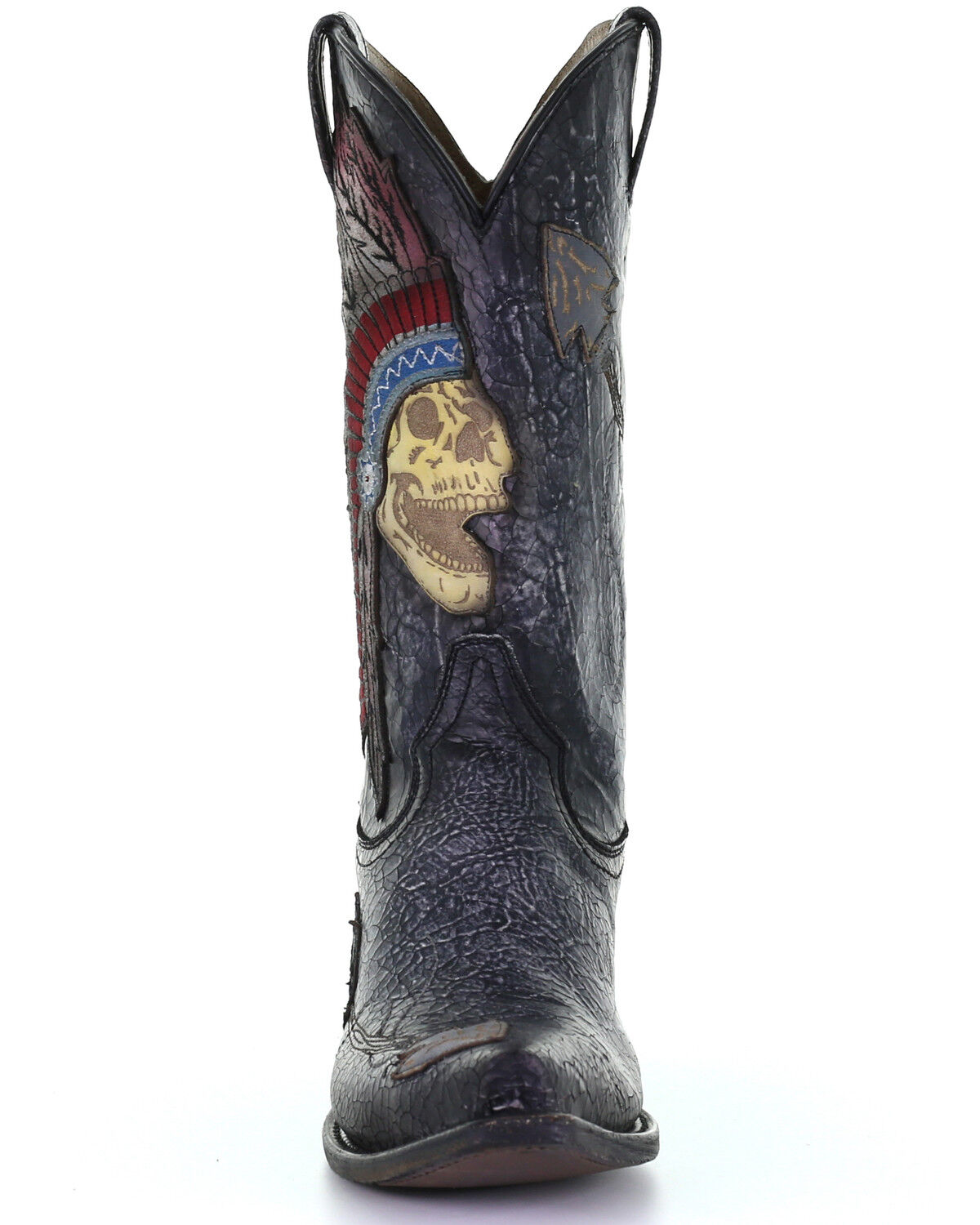 mens black snip toe cowboy boots