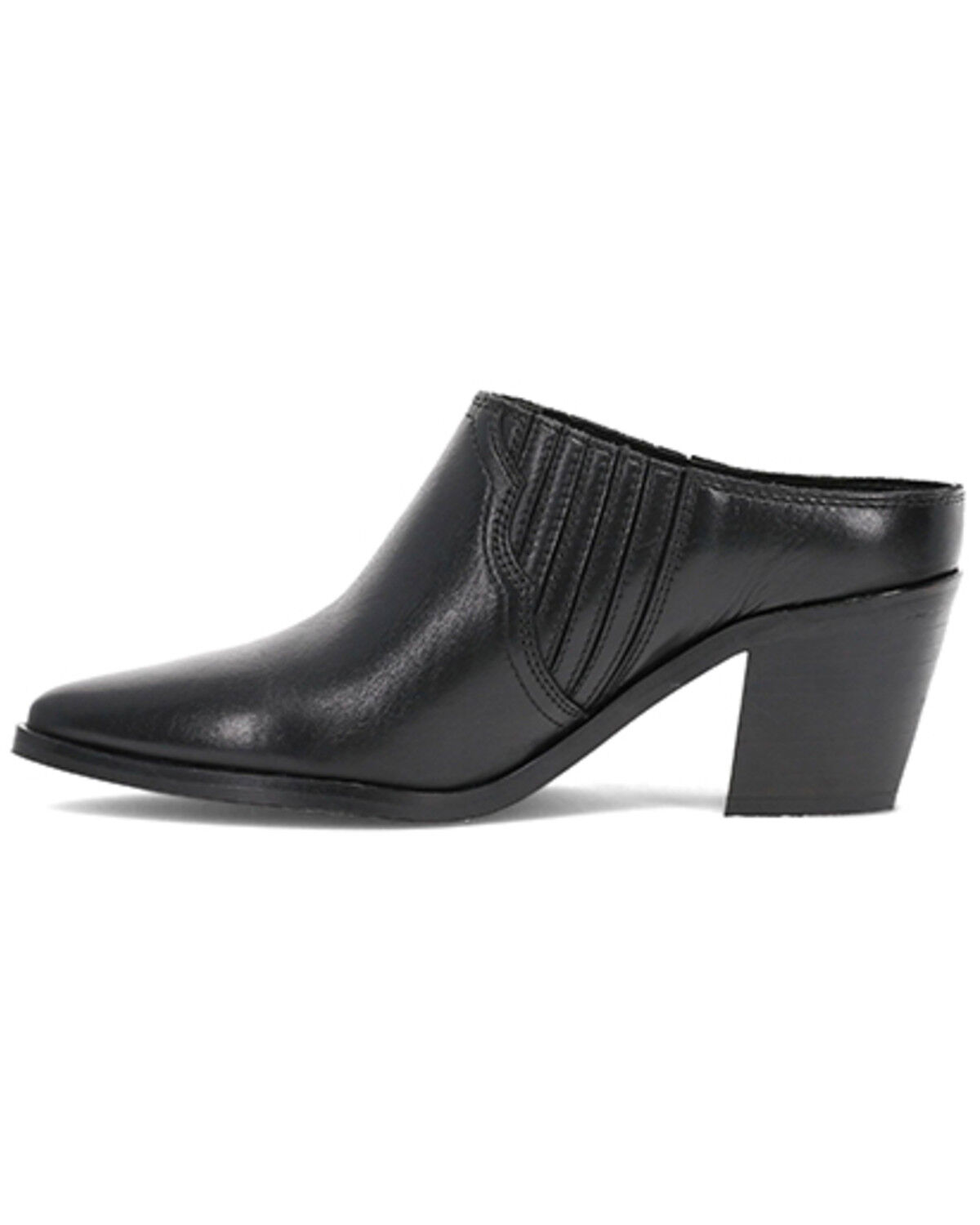 Image #3 - Frye Women's Sara Western Mules, Black, hi-res