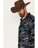 Ariat Men's Chimayo Southwestern Print Jacket, Navy, hi-res