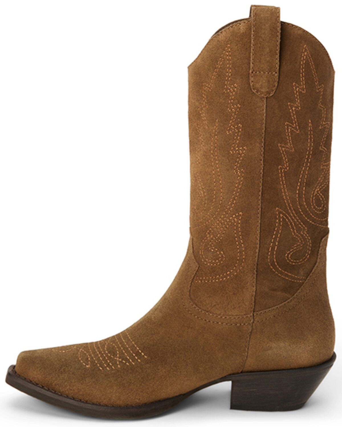 Image #3 - Matisse Women's Gaucho Suede Western Boots - Snip Toe, Brown, hi-res