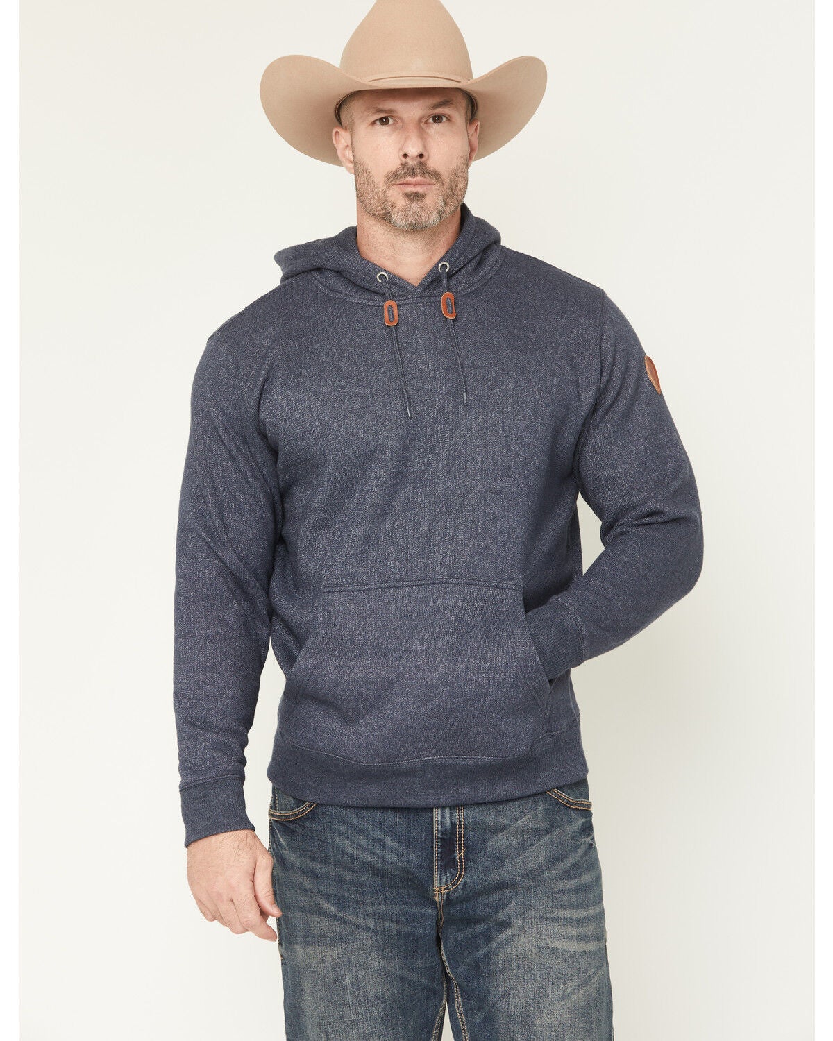 Image #1 - Cody James Men's Ballast Knit Hooded Sweatshirt, Navy, hi-res