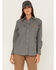 Image #1 - Wrangler Women's FR Long Sleeve Pearl Snap Western Work Shirt, Grey, hi-res