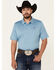 Rock & Roll Denim Men's Short Sleeve Polo Shirt , Light Blue, hi-res