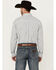 Image #4 - George Strait by Wrangler Plaid Print Long Sleeve Button-Down Stretch Western Shirt, White, hi-res