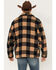 Image #5 - Cinch Men's Frontier Plaid Print Coat, Brown, hi-res