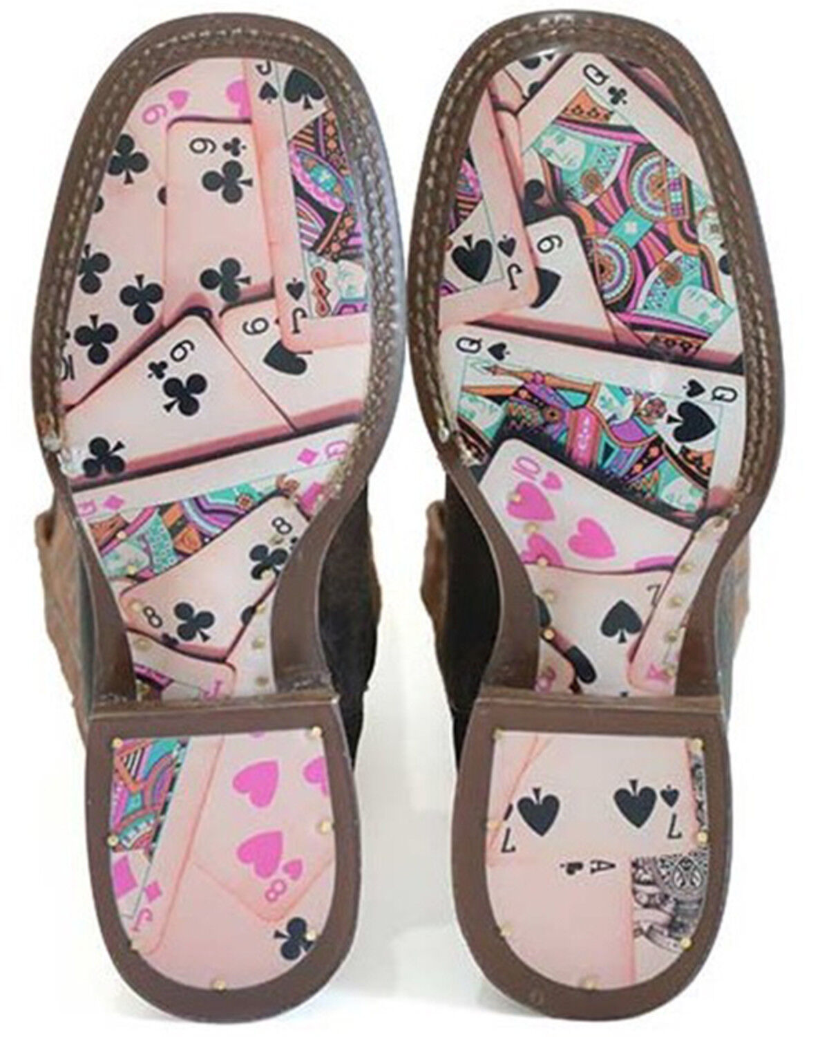 Image #2 - Tin Haul Women's Four Of A Kind Western Boots - Broad Square Toe, Brown, hi-res