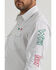 Image #2 - Wrangler Men's Mexico Logo Geo Print Long Sleeve Snap Western Shirt - Tall, White, hi-res