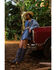 Image #1 - Rock & Roll Denim Medium Wash Patch Denim Skirt, , hi-res