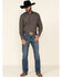 Resistol Men's Navy Byron Geo Print Long Sleeve Western Shirt  , Navy, hi-res