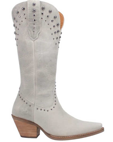 Image #2 - Dingo Women's Talkin Rodeo Western Boots - Snip Toe , Off White, hi-res