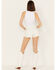 Image #3 - Shyanne Women's Bridal Mid Rise Lace Denim Shorts, White, hi-res