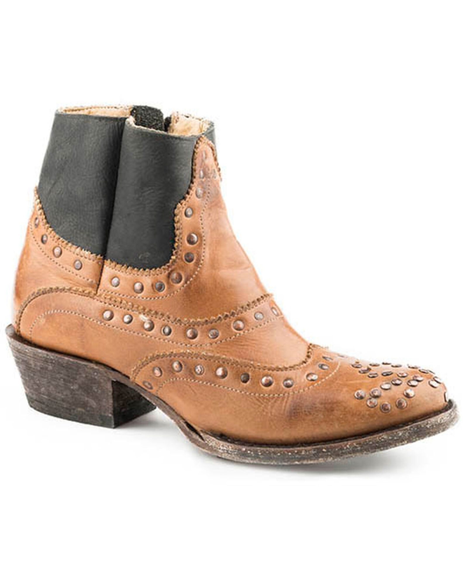 Stetson Women s Gia Embellished Western Booties Medium Toe Sheplers