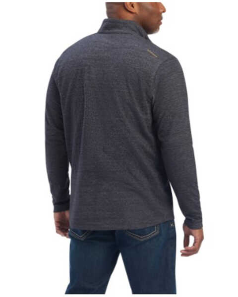 Ariat Men's Rebar Foundation 1/4 Zip Long Sleeve Work Baselayer Pullover , Charcoal, hi-res