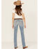 Image #3 - Ariat Women's Mallory Medium Wash Mid Rise Straight Stretch Denim Jeans, Medium Wash, hi-res