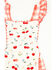 Image #2 - Angel Dear Infant Girls' Cherry Ruffle Sleeve Snap Onesie, Cream, hi-res