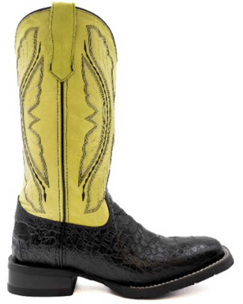 Image #2 - Ferrini Women's Kai Western Boots - Broad Square Toe , Black, hi-res