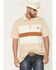 Image #1 - Kimes Ranch Men's Stripe Block Short Sleeve Polo Shirt, Tan, hi-res