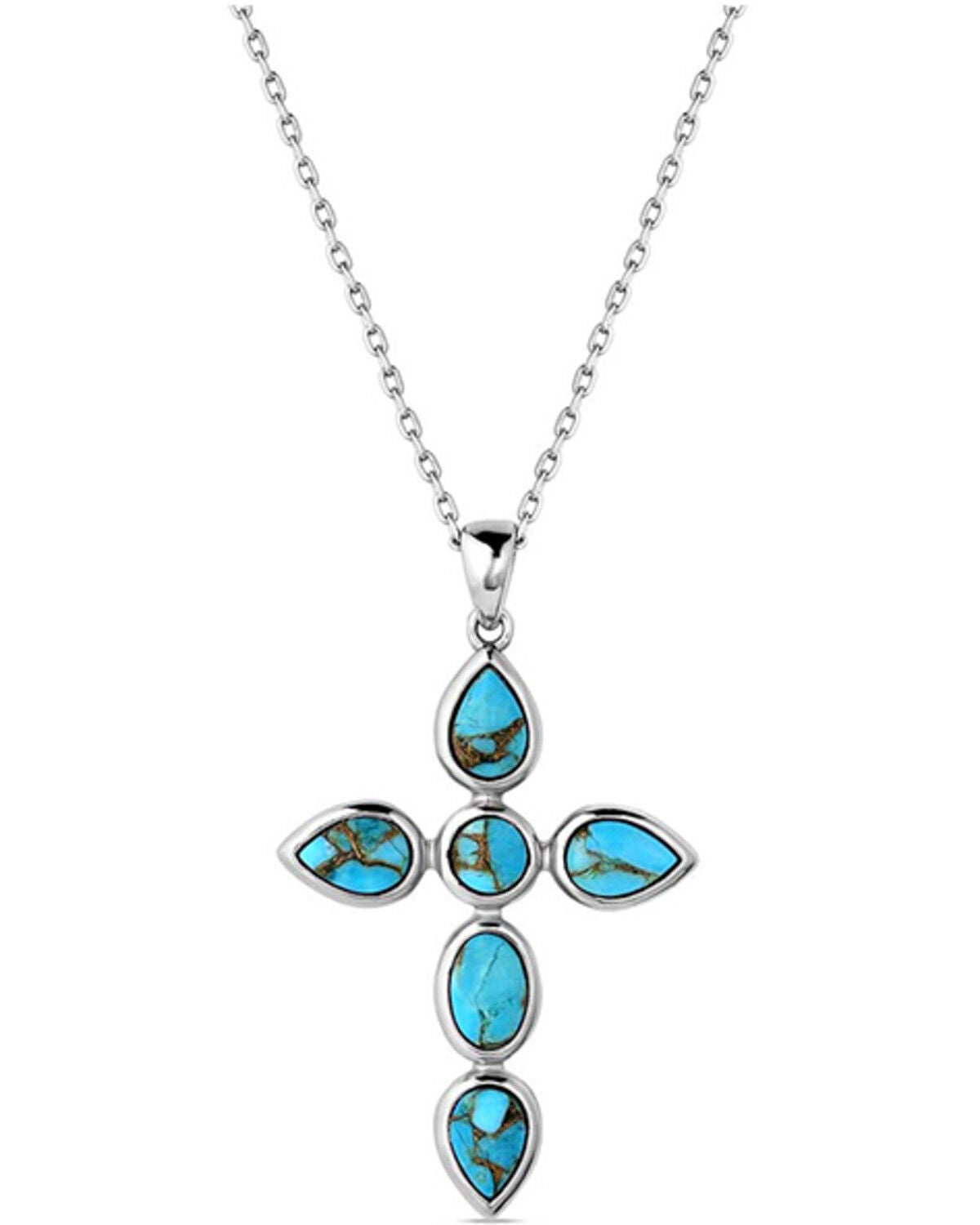 Image #1 - Montana Silversmiths Women's Ocean of Faith Necklace, Silver, hi-res