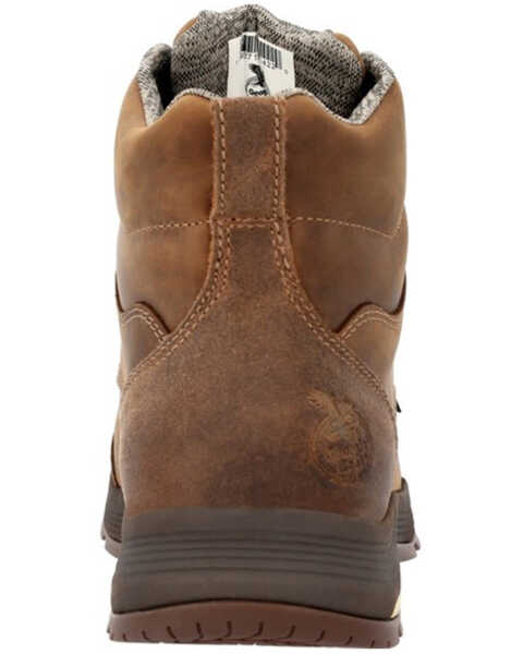 Image #5 - Georgia Men's Athens Superlyte Waterproof 6" Lace-Up Work Boots - Moc Toe, Brown, hi-res