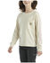 Image #1 - Carhartt Little Girls' Logo Long Sleeve Graphic Pocket Shirt, Cream, hi-res