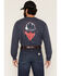 Image #1 - Carhartt Men's FR Loose Fit Lightweight Bandana Print Long Sleeve Graphic T-Shirt, Dark Blue, hi-res