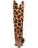 Image #5 - Dingo Women's Spur Crazy Leopard Print Tall Western Boots - Round Toe, Leopard, hi-res