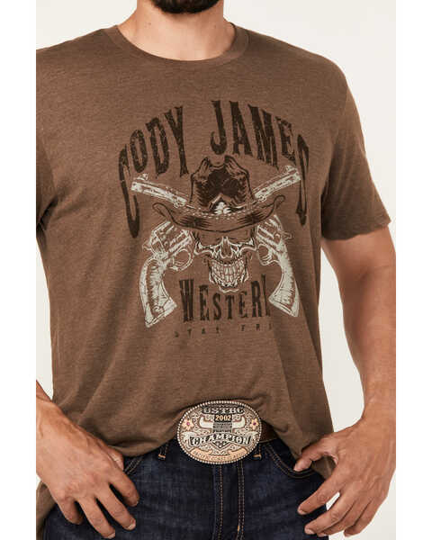 Image #3 - Cody James Men's Stay Free Short Sleeve Graphic T-Shirt , Dark Brown, hi-res