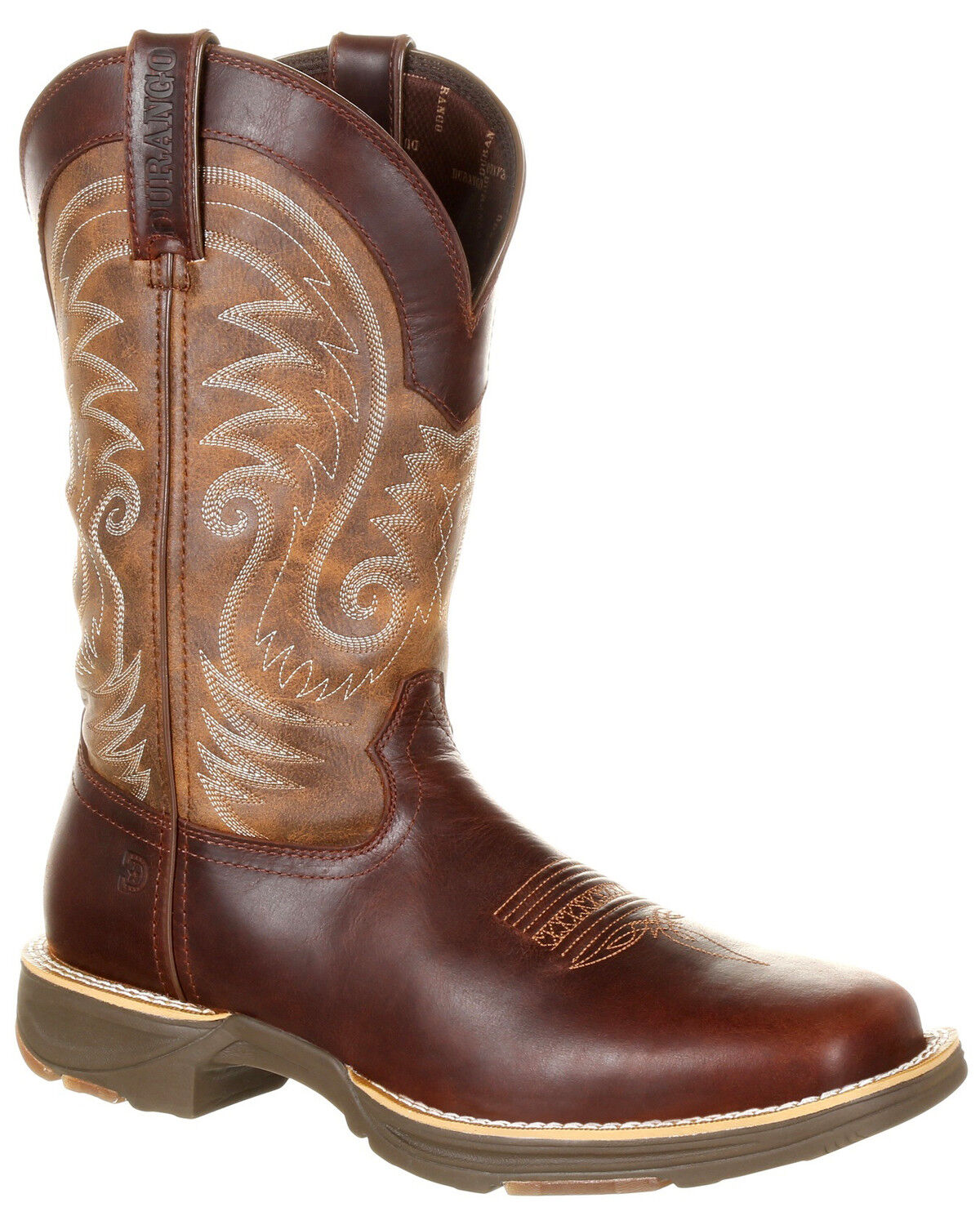 Durango Ultralite Square Toe   Mens  Western Cowboy Boots   Mid Calf Brown 