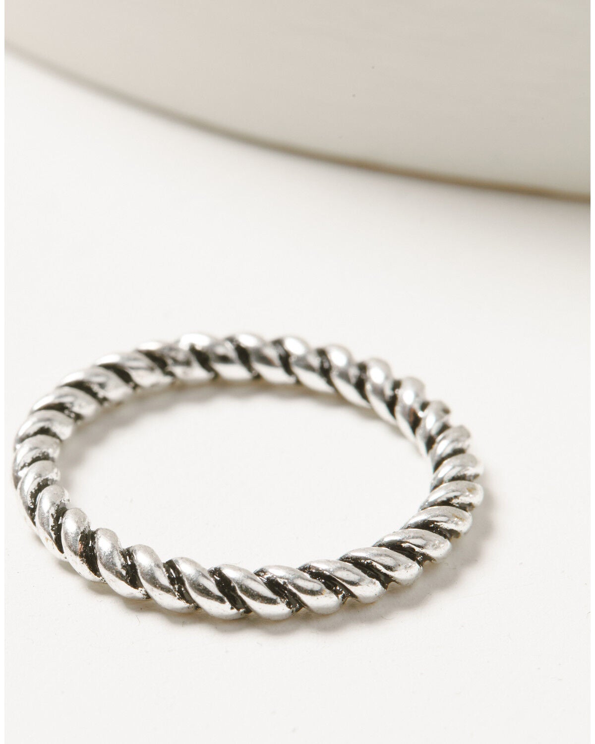 Image #4 - Shyanne Women's Cow Print Heart Ring Set - 3 Piece, Silver, hi-res