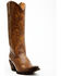 Shyanne Women's Eden Tooled Tall Western Boots - Snip Toe , Brown, hi-res