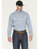 Image #1 - Ariat Men's FR Mantle Geo Print Long Sleeve Button-Down Work Shirt, Blue, hi-res