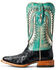 Image #2 - Ariat Women's Silverado Full-Quill Ostrich Western Boots - Wide Square Toe, Black, hi-res
