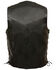 Image #2 - Milwaukee Leather Men's Classic Side Lace Biker Vest, Black, hi-res