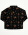 Image #3 - Cowboy Hardware Toddler Boys' Bronc Long Sleeve Snap Stretch Western Shirt, Black, hi-res