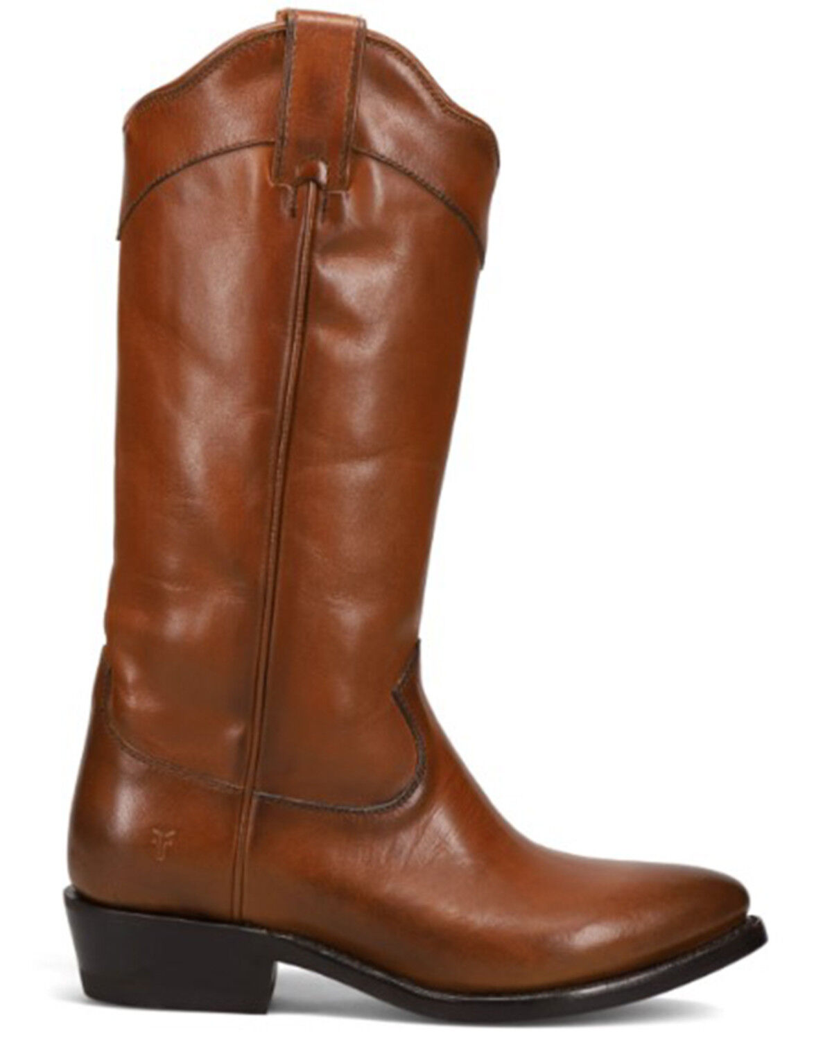 Image #2 - Frye Women's Billy Daisy Pull-On Western Boots - Round Toe, Caramel, hi-res