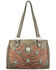American West Women's Desert Wildflower Tote, Brown, hi-res