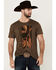 Image #1 - Cody James Men's Poster Skull Short Sleeve Graphic T-Shirt, Burgundy, hi-res