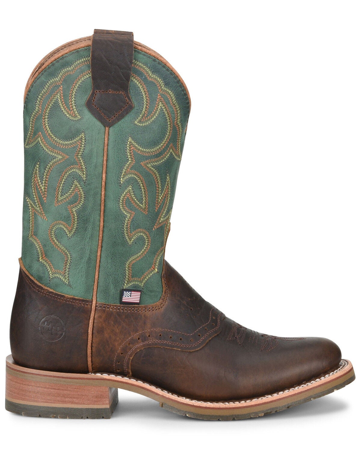 western round toe boots