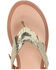 Image #6 - Frye Women's Ava Fringe Sandals, Gold, hi-res