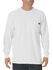 Image #1 - Dickies Men's Long Sleeve Heavyweight Crew Neck Tee , White, hi-res