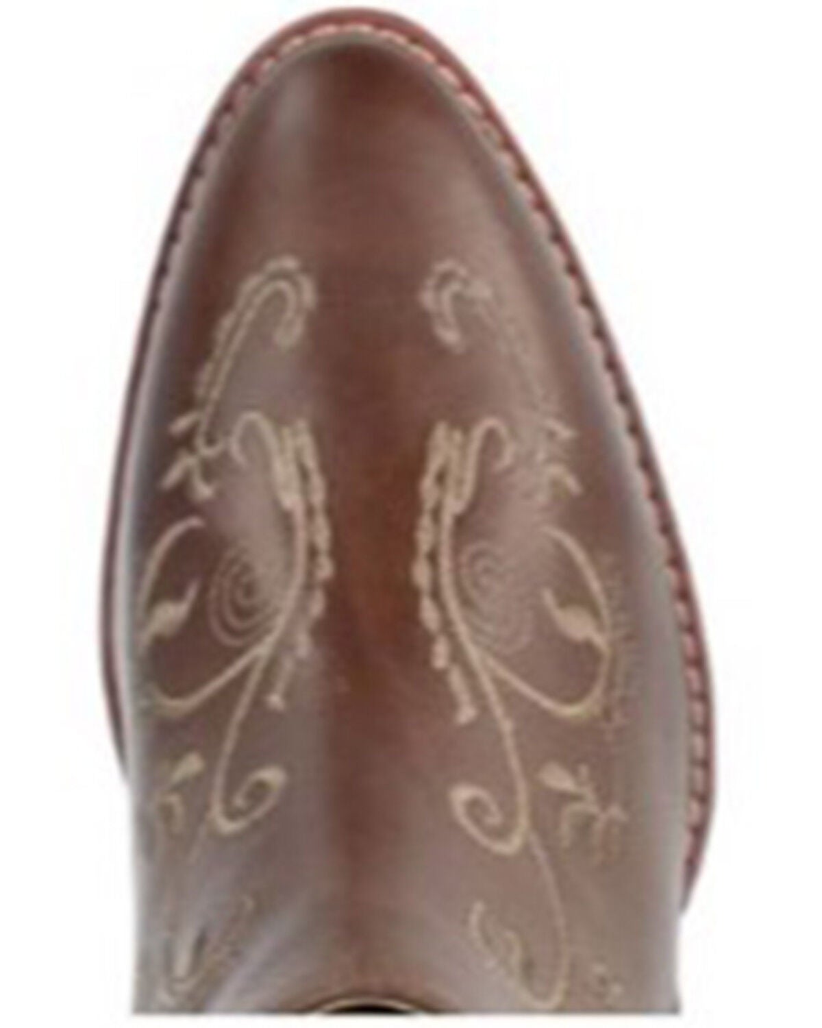 Image #6 - Smoky Mountain Women's Emily Distressed Western Booties - Round Toe, Brown, hi-res