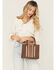 Image #1 - Wrangler Women's Boot Barn Exclusive Braided Crossbody Purse, Brown, hi-res